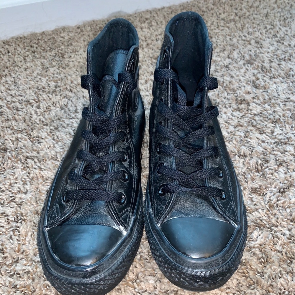 Leather converse